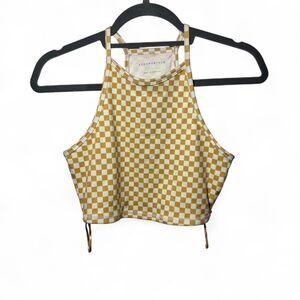 NWT Aeropostale Womens Small Checker Flex High Neck Tank & Skort Set Tenniscore